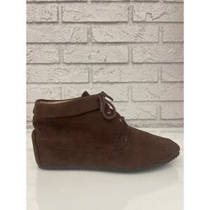 American Eagle Brown Lace-Up Ankle Booties Size 9